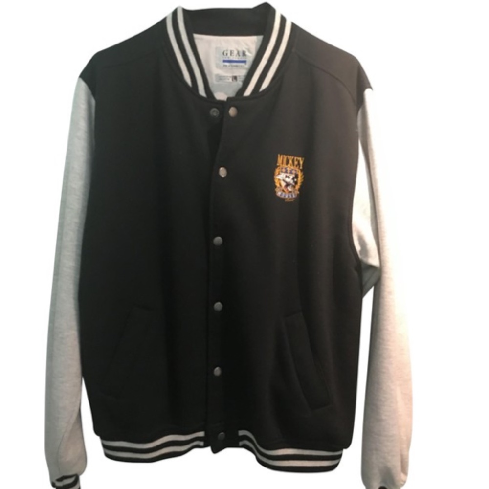 Gear Black Mickey Mouse Varsity Jacket